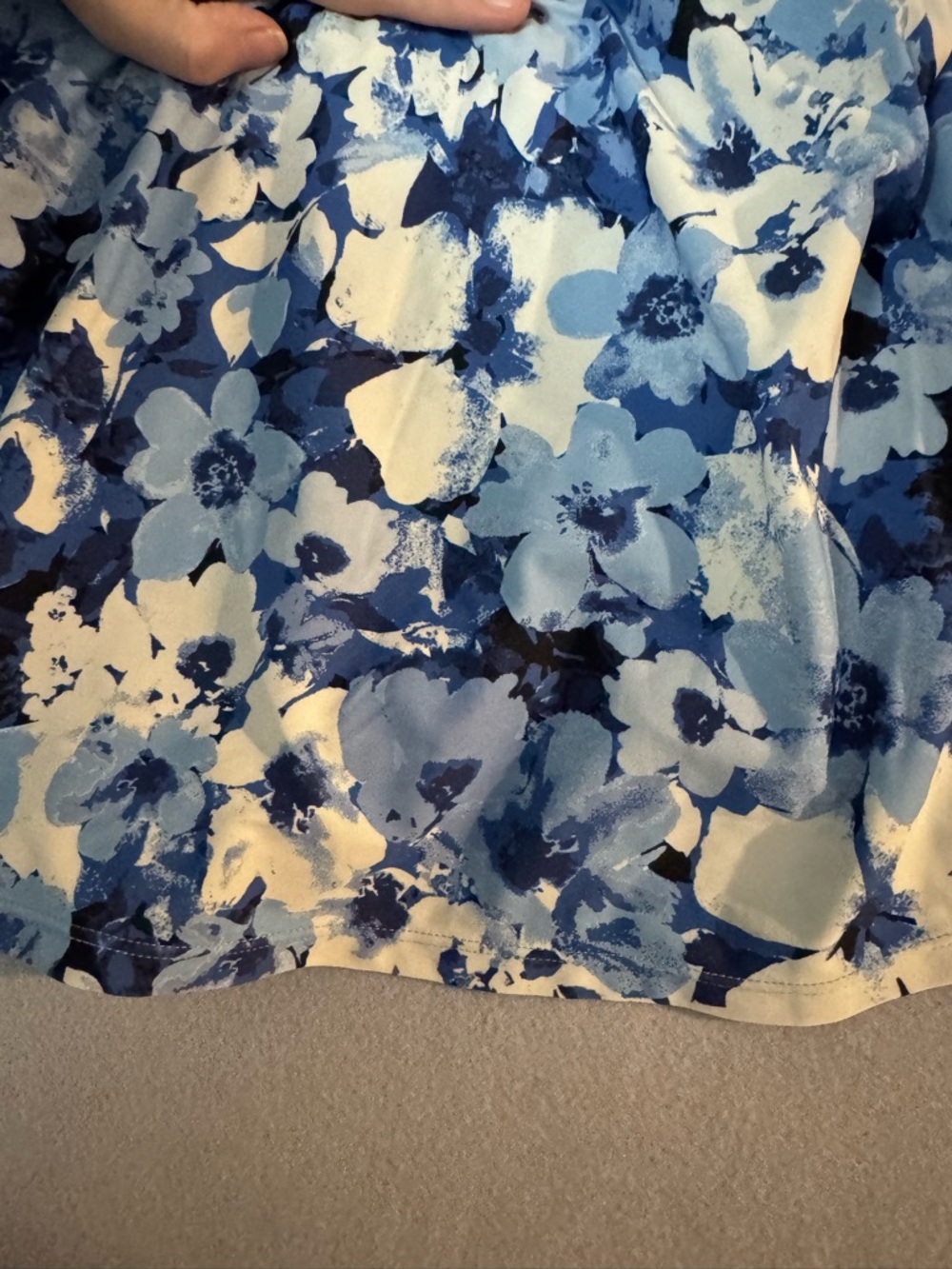 Blair White and Blue Floral Mini Skirt - Picture 3 of 5